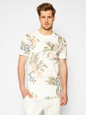 Jack&Jones PREMIUM Tričko Beach 12187869 Béžová Regular Fit