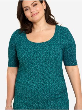 Green patterned T-shirt Tranquillo - Women