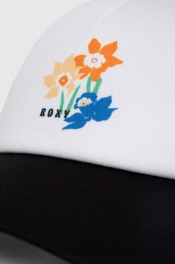 Šiltovka Roxy biela farba, vzorovaná