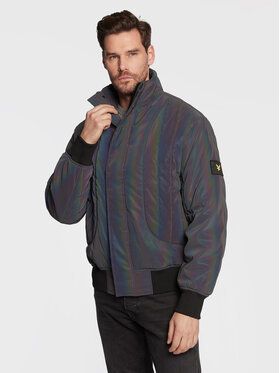 Lyle & Scott Vatovaná bunda Iridescent JK1744V Fialová Regular Fit