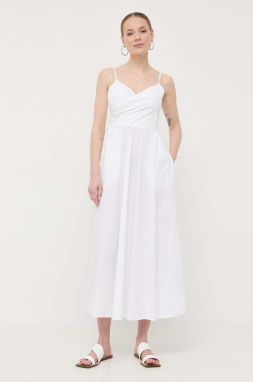 Šaty Marella biela farba, maxi, áčkový strih