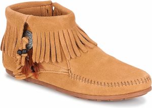 Polokozačky Minnetonka  CONCHO FEATHER SIDE ZIP BOOT