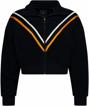 Superdry Flisová bunda 'Chevron'  oranžová / čierna / biela