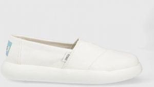 Espadrilky Toms Alpargata Mallow biela farba,