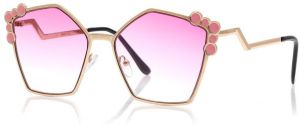 By Harmony Bh Ex671 Gold Pink Women's Sunglasse