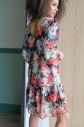 Viacfarebné kvetované šaty MQ122 galéria