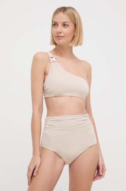 Plavkové nohavičky Max Mara Beachwear béžová farba,2416821169600