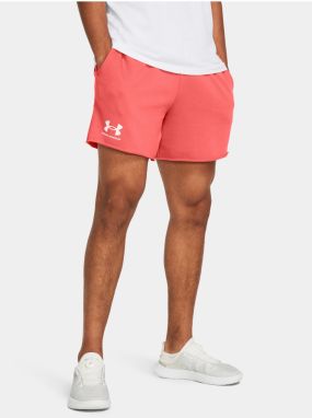 Koralové športové kraťasy Under Armour UA Rival Terry 6in Short