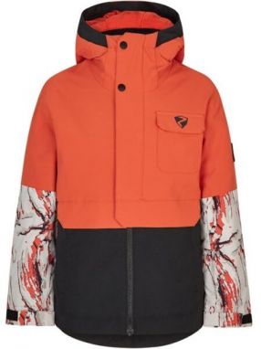 Ziener AWED Chlapčenská lyžiarska/snowboardová bunda, oranžová, veľkosť