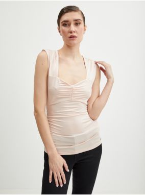 Light pink women's satin top Guess Susan - Women