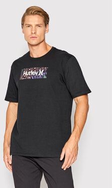 Hurley Tričko Wash Venice Punk MTS0029760 Čierna Regular Fit