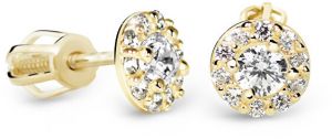 Cutie Diamonds Luxusné kôstkové náušnice zo žltého zlata s briliantmi DZ60167-30-00-X-1