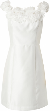 Adrianna Papell Kokteilové šaty 'MIKADO'  perlovo biela