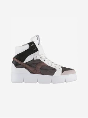 Brown-White Womens Ankle Sneakers Högl - Women