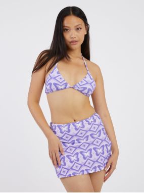 Light purple women's swimwear top Noisy May Smiley - Women