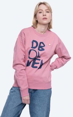 Bavlnená mikina Wood Wood Jess Sweatshirt 10112402-2424 Rose dámska, ružová farba, s potlačou