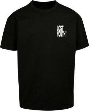 Lost Youth Tričko  čierna / biela