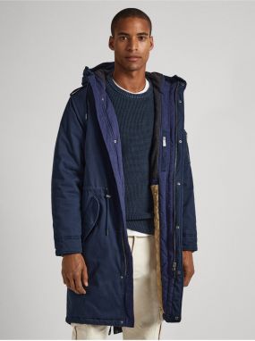 Pepe Jeans Bowie Dark Blue Men's Winter Parka - Men's