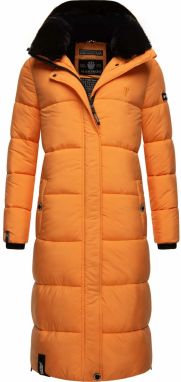 MARIKOO Zimný kabát  oranžová / čierna