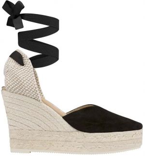 Espadrilky Manebi Heart-Shaped Wedge Espadrilles čierna farba, K 1.0 WH