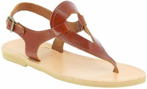 Sandále Attica Sandals  ARTEMIS CALF DK-BROWN