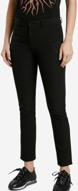 Black Womens Skinned Slim Fit Jeans Desigual Coruña - Women