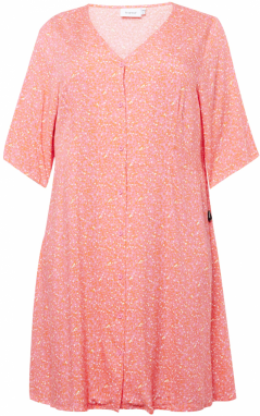 Fransa Curve Košeľové šaty 'Elise'  oranžová / ružová / biela