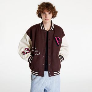 PREACH Patched Varsity Jacket Brown/ Creamy