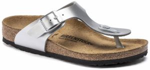 Birkenstock Gizeh BS Electric Metallic Silver Junior Narrow Fit