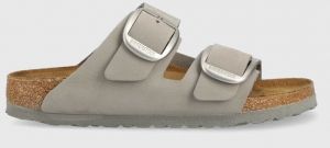 Semišové šľapky Birkenstock Arizona Big Buckle 1022154.GRAY-DOVE.GRAY, dámske, šedá farba,