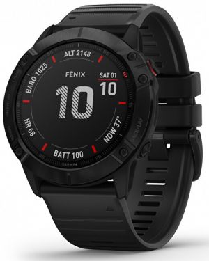 Garmin Fenix6X Glass, Black/Black Band (MAP/Music) 010-02157-01