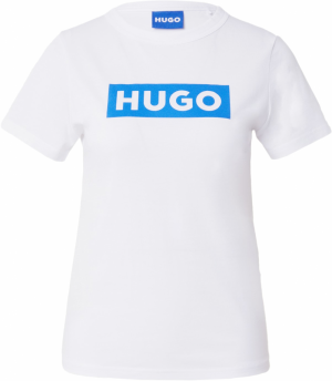 HUGO Blue Tričko 'Classic'  modrá / biela