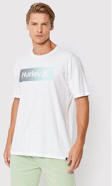 Hurley Tričko Evd Oao Boxed Gradient DB3252 Biela Regular Fit