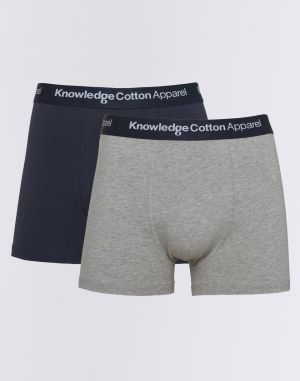 Knowledge Cotton 2-Pack Underwear 1012 Grey Melange