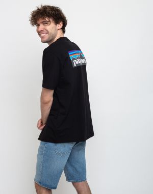 Patagonia M's P-6 Logo Responsibili-Tee Black