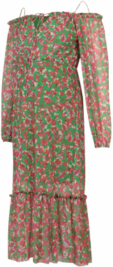 River Island Maternity Letné šaty  zelená / ružová / červená
