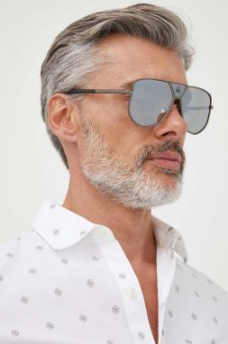 Slnečné okuliare Philipp Plein pánske, šedá farba