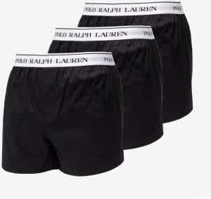 Ralph Lauren Stretch Cotton Slim Fit Trunks 3-Pack Black