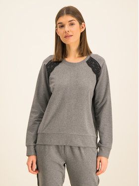 TWINSET Mikina 192LI2MCC Sivá Regular Fit