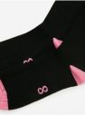 Sada troch párů dámských ponožek ve světle růžové, černé a vínové barvě  ZOOT.lab galéria
