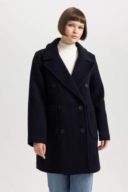 DEFACTO Regular Fit Wool Look Cachet Coat