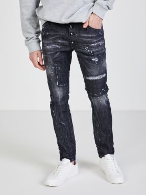 Tmavošedé pánske slim fit rifle DSQUARED2