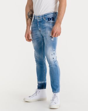 Slim fit pre mužov DSQUARED2 - modrá