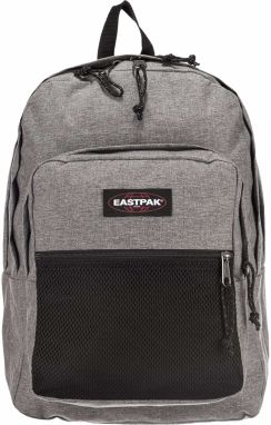 EASTPAK Batoh 'Pinnacle'  sivá melírovaná / burgundská / čierna